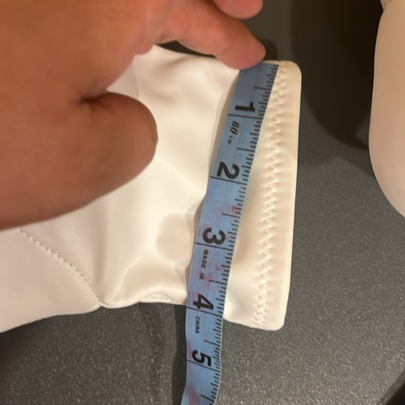 Free People Marilyn White Kitten Y2K Stretch Ankle Bootie Pointed Toe Retro 8.5 - Picture 12 of 16